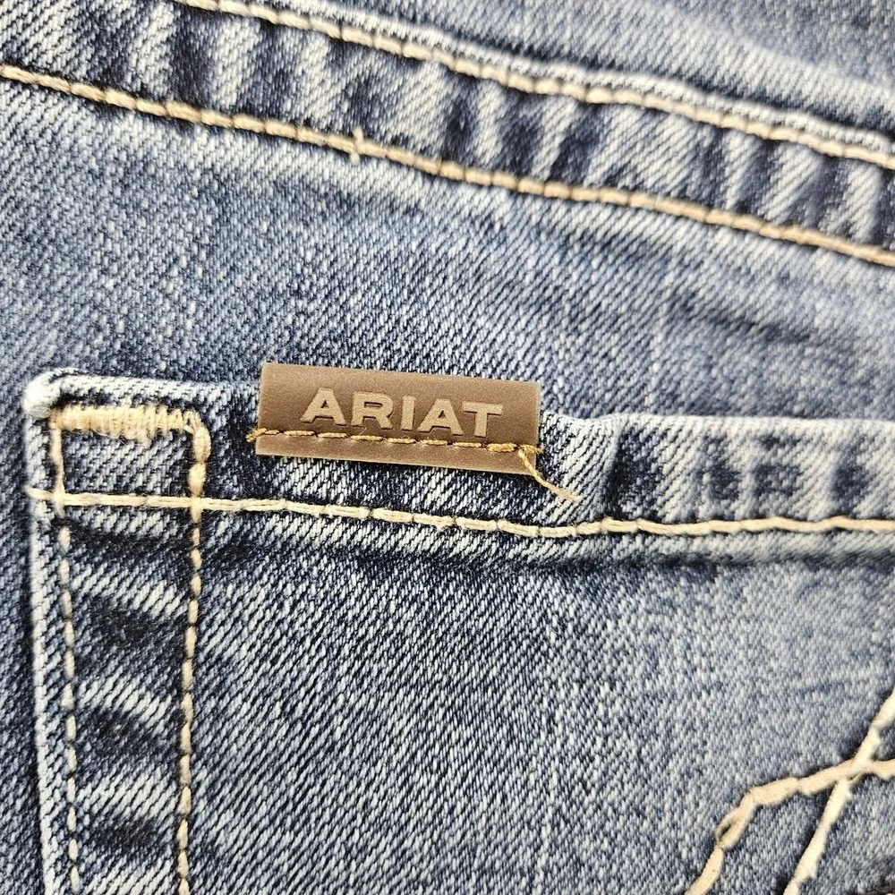 Ariat M4 Relaxed Straight Leg Jeans Mens 30x30 Blue Western Cowboy Denim